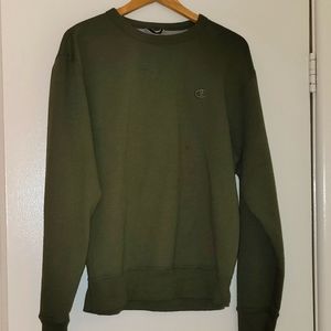 Champion Olive Green Crewneck Sweatshirt